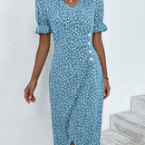 Natalie - Floral V-Neck Dress