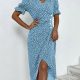 Natalie - Floral V-Neck Dress