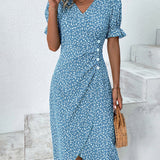 Natalie - Floral V-Neck Dress