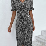 Natalie - Floral V-Neck Dress