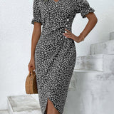 Natalie - Floral V-Neck Dress