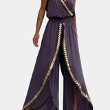 Ainsley - Dress Mono with Golden Details