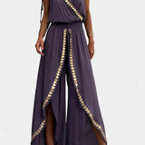 Ainsley - Dress Mono with Golden Details