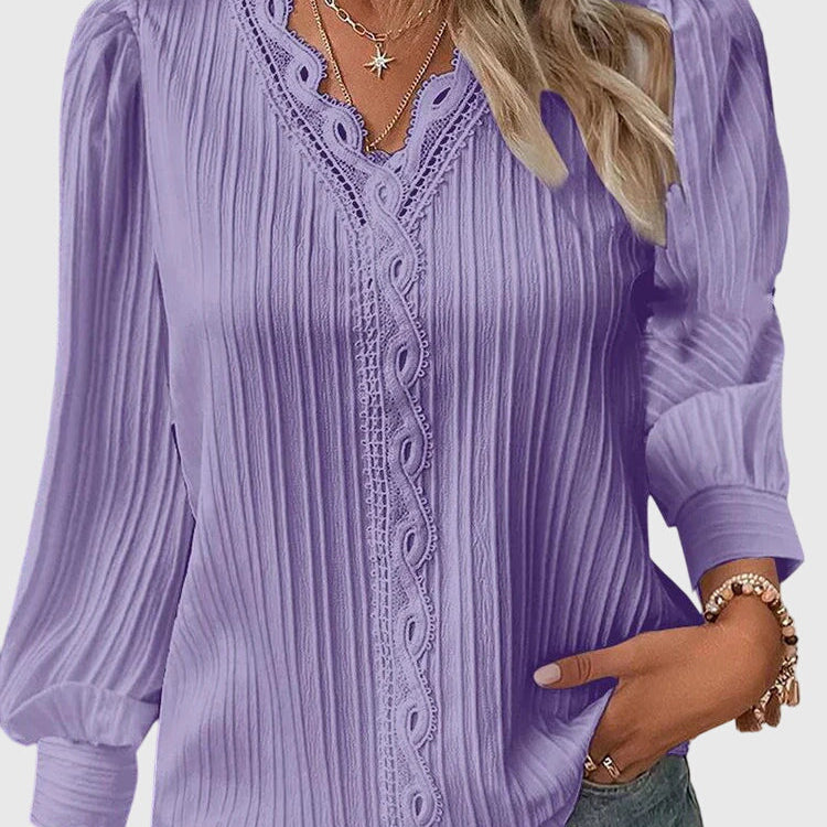 Avery - Elegant Pullover Blouse