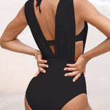 Scarlett - Luxury Sculpting Swimsuit with Deep V-Neck