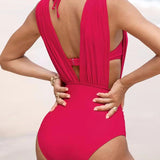Scarlett - Luxury Sculpting Swimsuit with Deep V-Neck