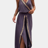 Ainsley - Dress Mono with Golden Details