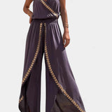 Ainsley - Dress Mono with Golden Details