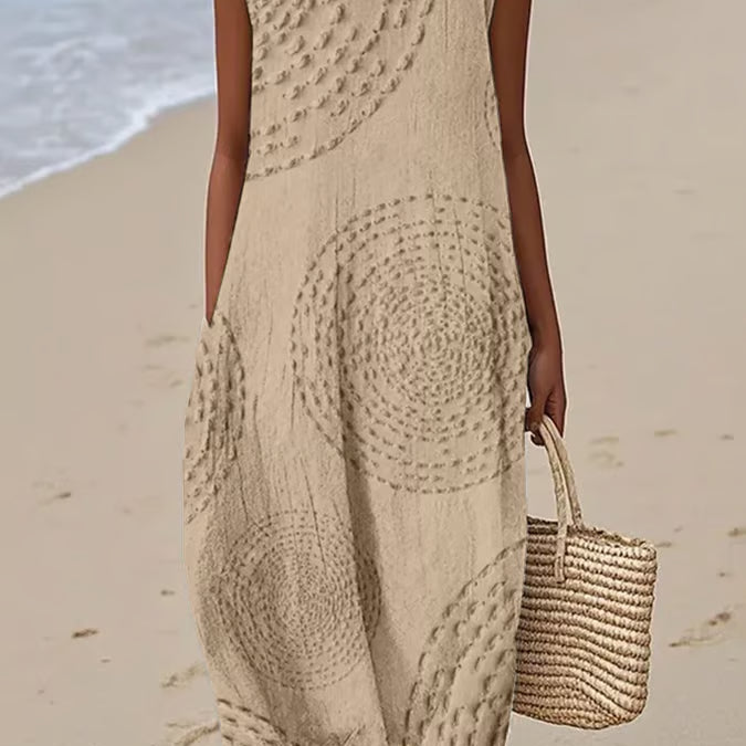 Sienna - Textured Sleeveless Maxi Dress