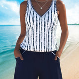 Stella - Casual Swimsuit with Pocket and V-Neck