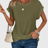 Anabelle - Elegant Blouse with Crew Neck