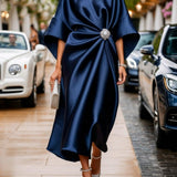 Émilie - Luxe Shimmer Satin Long Dress