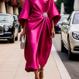 Émilie - Luxe Shimmer Satin Long Dress