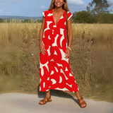 Alyssa - Flowing dress with V-neck