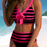 Florence - High Waist Striped Bikini