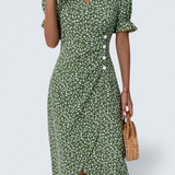 Natalie - Floral V-Neck Dress