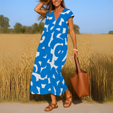 Alyssa - Flowing dress with V-neck