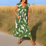 Alyssa - Flowing dress with V-neck