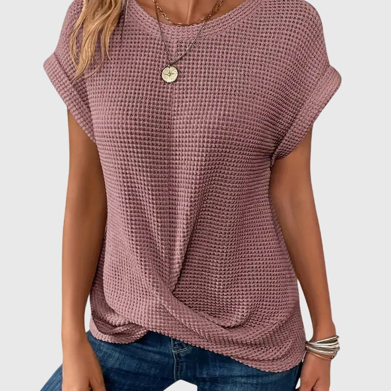 Anabelle - Elegant Blouse with Crew Neck