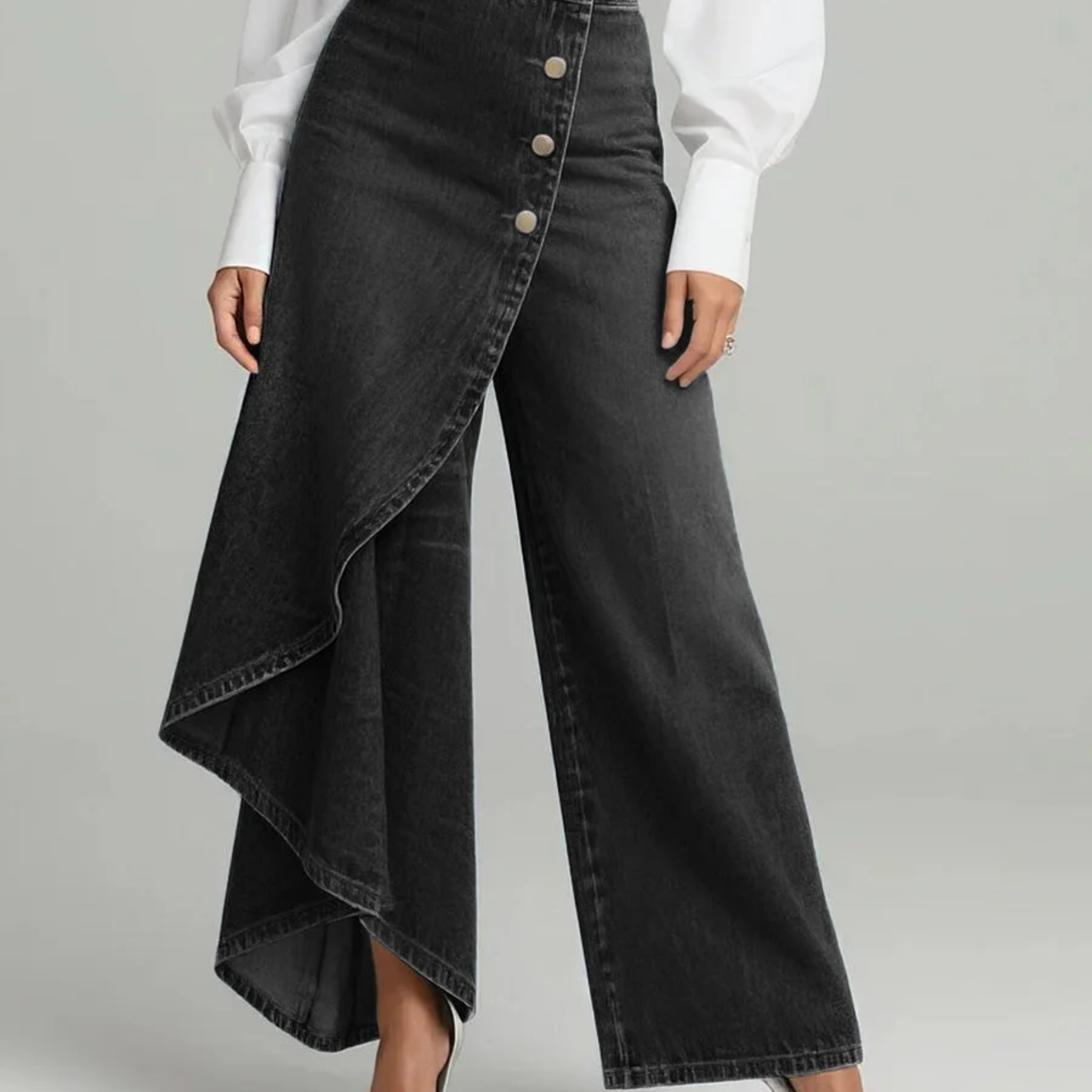 Amélie - Wrap Denim Pants