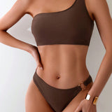 Roxanne - One Shoulder Bikini With Ring Detail