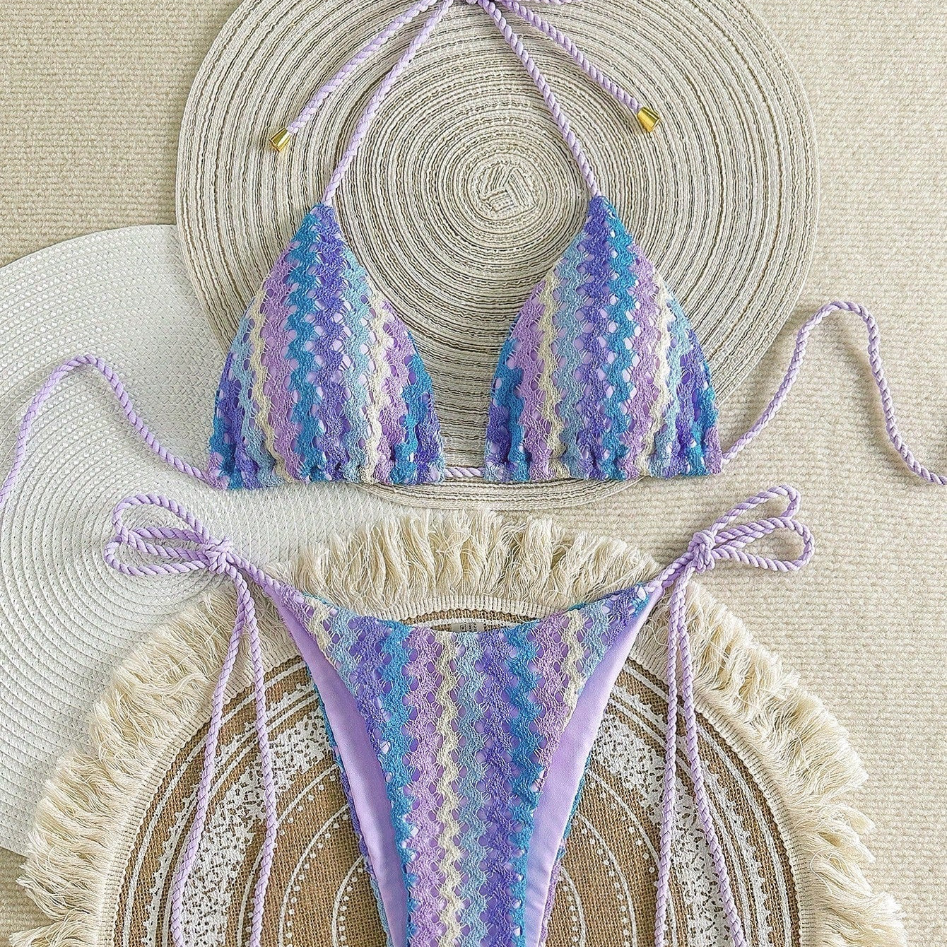 Naomi - Crochet Look Triangle Bikini