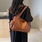 Rosalie - Dual Zipper Large Capacity Shoulder Bag