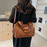 Rosalie - Dual Zipper Large Capacity Shoulder Bag
