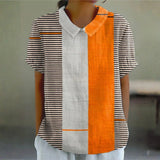 Laurie - Striped Color Block Blouse