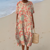 Julianne - Retro Floral Dress