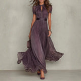 Juliette - Vintage Elegant Chiffon Maxi Dress