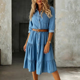 Rosalie - Casual Elegant Denim Dress