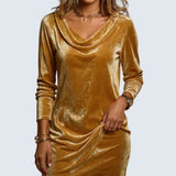 Zoé - Loose Fitting Velvet Dress