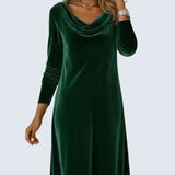 Zoé - Loose Fitting Velvet Dress