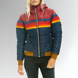 Jocelyn - Zip-Up Jacket with Rainbow Stripes