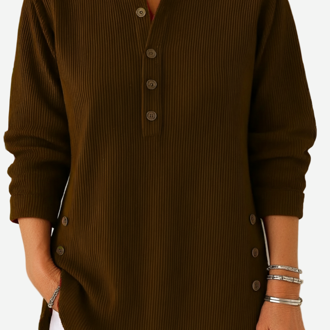 Madeleine – Long Sleeve Solid Knit Sweater