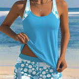 Chloé - Swimsuit Tank Top with Printed Boxer Set