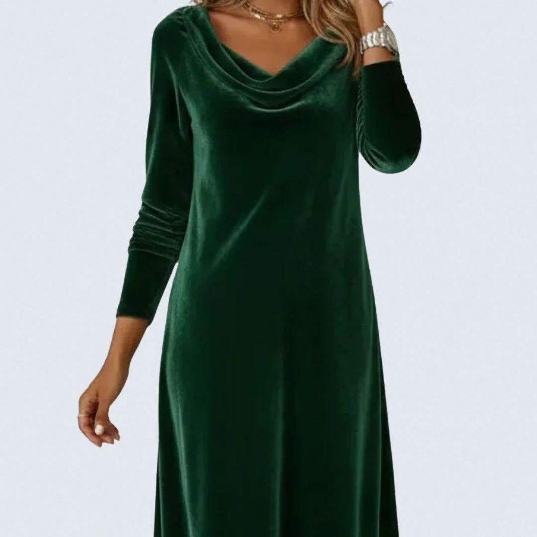 Zoé - Loose Fitting Velvet Dress