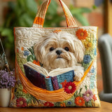 Handmade Bag - Shih Tzu with Books