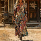 Anna - Casual Long Sleeve Dress with Vintage Inspiration