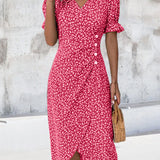 Natalie - Floral V-Neck Dress