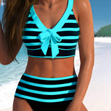 Florence - High Waist Striped Bikini
