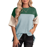 ADRIENNE - Casual Loose Fit Striped Summer Top