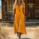 Grace - Casual Long Sleeve Dress with Vintage Inspiration