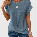 Anabelle - Elegant Blouse with Crew Neck