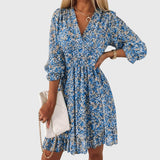 Valérie - Floral Puff Sleeve Dress