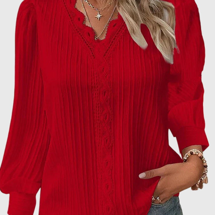 Avery - Elegant Pullover Blouse