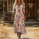Mia - Casual Long Sleeve Dress with Vintage Inspiration