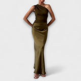 Maëva - Asymmetrical Satin Dress