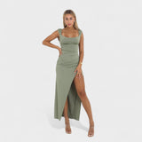 Adrienne - Long Dress with Open Back